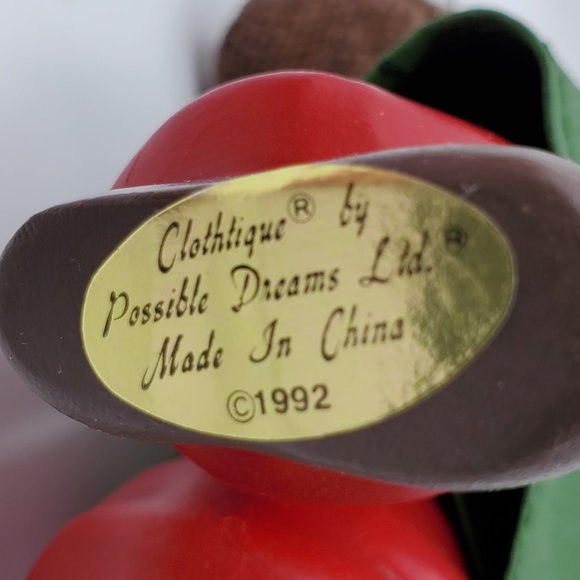 Dept 56 Possible Dreams Santa Claus Nicholas Ornament Clothtiques 714014 1992 - Picture 8 of 10